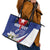 Personalized Cuba Hedychium Coronarium Leather Tote Bag With Coat Of Arms - Wonder Print Shop