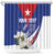 Personalized Cuba Hedychium Coronarium Shower Curtain With Coat Of Arms