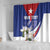 Personalized Cuba Hedychium Coronarium Shower Curtain With Coat Of Arms