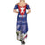 Personalized Cuba Hedychium Coronarium Summer Maxi Dress With Coat Of Arms - Wonder Print Shop