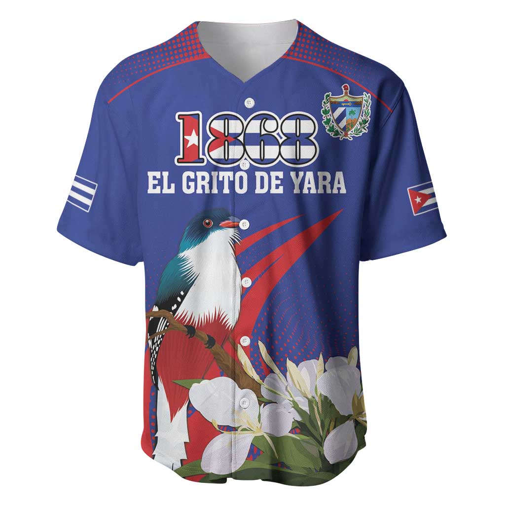 Custom Cuba Independence Day 1868 Baseball Jersey Tocororo With White Mariposa - Wonder Print Shop