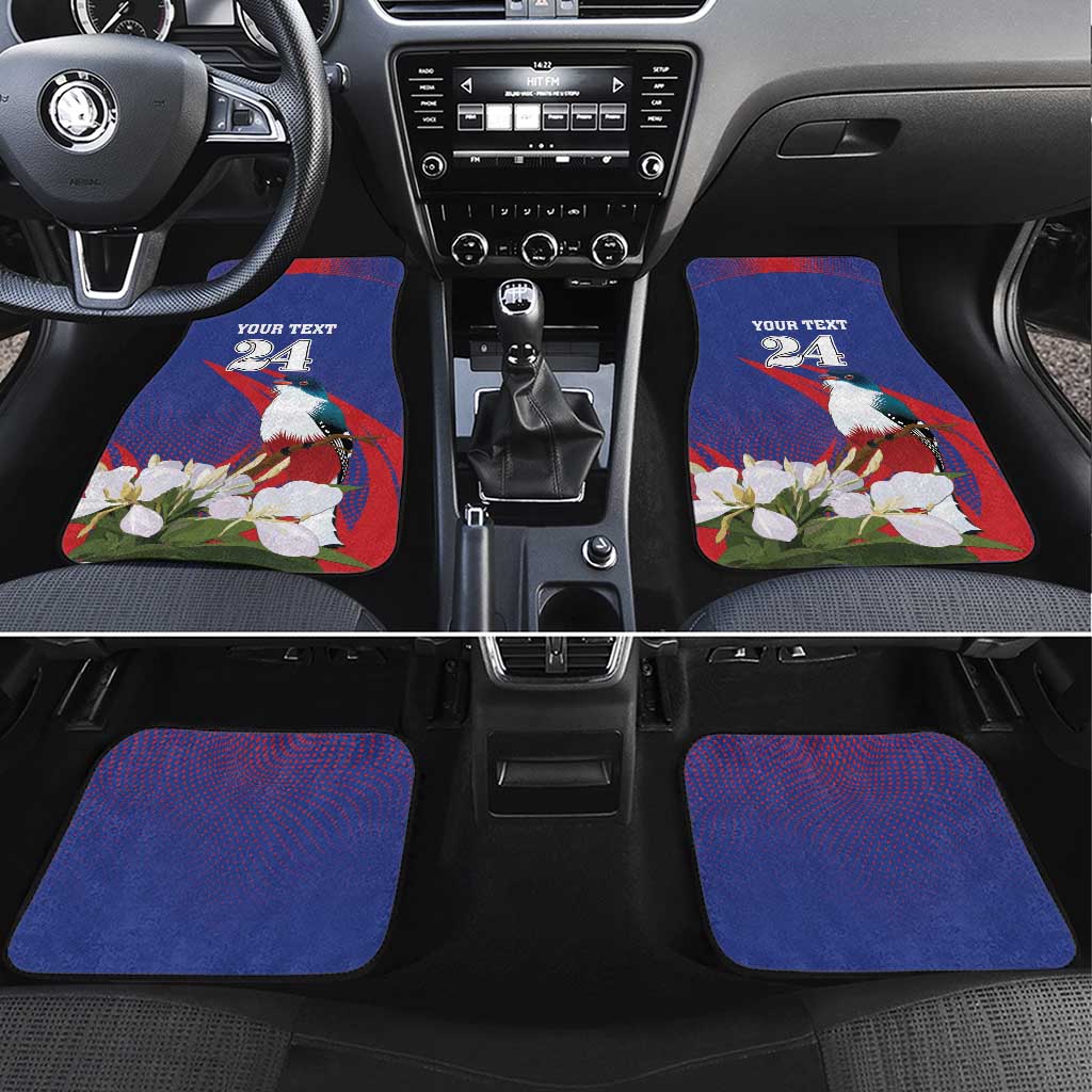 Custom Cuba Independence Day 1868 Car Mats Tocororo With White Mariposa - Wonder Print Shop