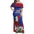 Custom Cuba Independence Day 1868 Family Matching Off Shoulder Maxi Dress and Hawaiian Shirt Tocororo With White Mariposa - Wonder Print Shop