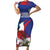 Custom Cuba Independence Day 1868 Family Matching Short Sleeve Bodycon Dress and Hawaiian Shirt Tocororo With White Mariposa - Wonder Print Shop