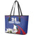 Custom Cuba Independence Day 1868 Leather Tote Bag Tocororo With White Mariposa - Wonder Print Shop