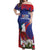 Custom Cuba Independence Day 1868 Off Shoulder Maxi Dress Tocororo With White Mariposa - Wonder Print Shop