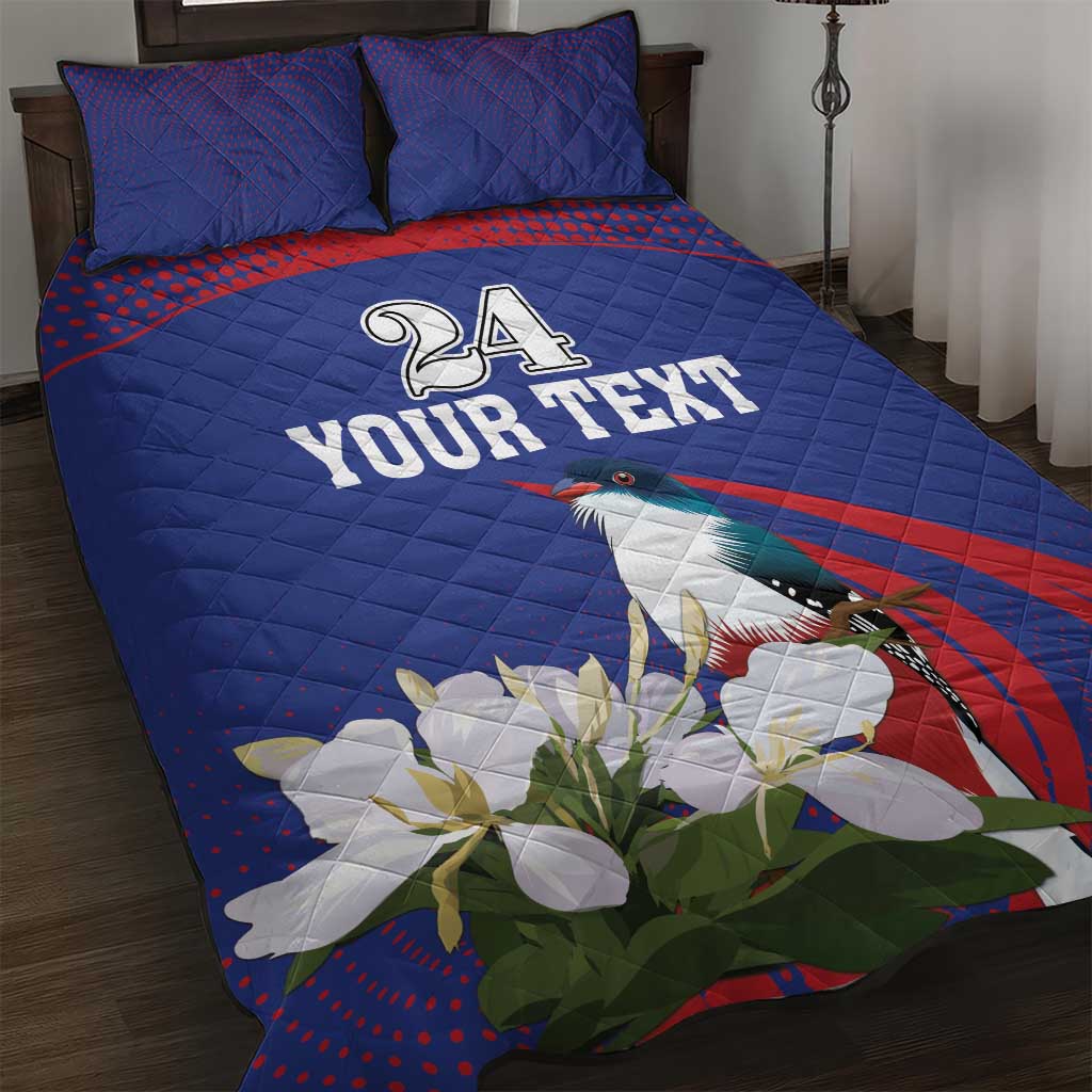 Custom Cuba Independence Day 1868 Quilt Bed Set Tocororo With White Mariposa - Wonder Print Shop