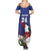 Custom Cuba Independence Day 1868 Summer Maxi Dress Tocororo With White Mariposa - Wonder Print Shop