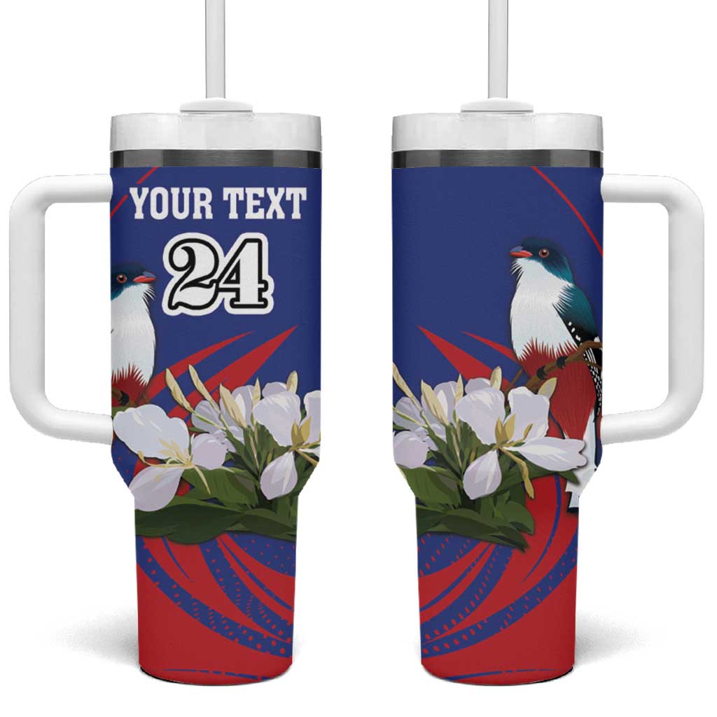 Custom Cuba Independence Day 1868 Tumbler With Handle Tocororo With White Mariposa - Wonder Print Shop