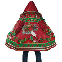 Italy Christmas Cloak Italian Map Poinsettia - Wonder Print Shop