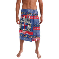 Iceland Christmas Lavalava Coat Of Arms Christmas Pattern - Wonder Print Shop