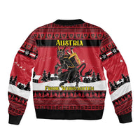 Austria Christmas Bomber Jacket Krampus You Were Naughty - Wonder Print Shop