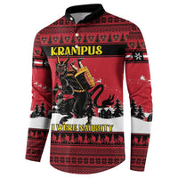 Austria Christmas Button Sweatshirt Krampus You Were Naughty - Wonder Print Shop