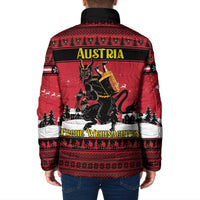 Austria Christmas Padded Jacket Krampus You Were Naughty - Wonder Print Shop