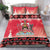 Personalized Trinidad and Tobago Christmas Bedding Set Coat Of Arms Seamless Pattern - Wonder Print Shop