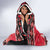 Personalized Trinidad and Tobago Christmas Hooded Blanket Coat Of Arms Seamless Pattern