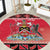 Personalized Trinidad and Tobago Christmas Round Carpet Coat Of Arms Seamless Pattern