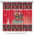 Personalized Trinidad and Tobago Christmas Shower Curtain Coat Of Arms Seamless Pattern