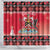 Personalized Trinidad and Tobago Christmas Shower Curtain Coat Of Arms Seamless Pattern