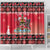 Personalized Trinidad and Tobago Christmas Shower Curtain Coat Of Arms Seamless Pattern