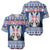 Personalized Serbia Christmas Baseball Jersey Coat Of Arms - Blue Version - Wonder Print Shop