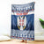 Personalized Serbia Christmas Blanket Coat Of Arms - Blue Version