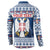 Personalized Serbia Christmas Button Sweatshirt Coat Of Arms - Blue Version - Wonder Print Shop