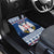 Personalized Serbia Christmas Car Mats Coat Of Arms - Blue Version - Wonder Print Shop