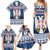 Personalized Serbia Christmas Family Matching Summer Maxi Dress and Hawaiian Shirt Coat Of Arms - Blue Version - Wonder Print Shop