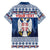 Personalized Serbia Christmas Hawaiian Shirt Coat Of Arms - Blue Version - Wonder Print Shop