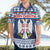 Personalized Serbia Christmas Hawaiian Shirt Coat Of Arms - Blue Version - Wonder Print Shop