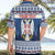 Personalized Serbia Christmas Hawaiian Shirt Coat Of Arms - Blue Version - Wonder Print Shop