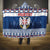 Personalized Serbia Christmas Hooded Blanket Coat Of Arms - Blue Version