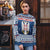 Personalized Serbia Christmas Ugly Christmas Sweater Coat Of Arms - Blue Version - Wonder Print Shop