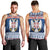 Personalized Serbia Christmas Men Tank Top Coat Of Arms - Blue Version - Wonder Print Shop