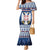 Personalized Serbia Christmas Mermaid Dress Coat Of Arms - Blue Version - Wonder Print Shop