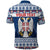 Personalized Serbia Christmas Polo Shirt Coat Of Arms - Blue Version - Wonder Print Shop