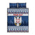 Personalized Serbia Christmas Quilt Bed Set Coat Of Arms - Blue Version - Wonder Print Shop