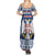 Personalized Serbia Christmas Summer Maxi Dress Coat Of Arms - Blue Version - Wonder Print Shop