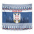 Personalized Serbia Christmas Tapestry Coat Of Arms - Blue Version