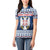 Personalized Serbia Christmas Women Polo Shirt Coat Of Arms - Blue Version - Wonder Print Shop