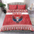 Personalized Serbia Christmas Bedding Set Double-Headed Eagle - Red Version - Wonder Print Shop