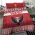 Personalized Serbia Christmas Bedding Set Double-Headed Eagle - Red Version - Wonder Print Shop