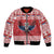 Personalized Serbia Christmas Bomber Jacket Double-Headed Eagle - Red Version - Wonder Print Shop