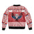 Personalized Serbia Christmas Bomber Jacket Double-Headed Eagle - Red Version - Wonder Print Shop