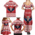 Personalized Serbia Christmas Family Matching Summer Maxi Dress and Hawaiian Shirt Double-Headed Eagle - Red Version - Wonder Print Shop