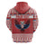 Personalized Serbia Christmas Hoodie Double-Headed Eagle - Red Version - Wonder Print Shop