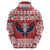 Personalized Serbia Christmas Hoodie Double-Headed Eagle - Red Version - Wonder Print Shop