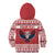 Personalized Serbia Christmas Kid Hoodie Double-Headed Eagle - Red Version - Wonder Print Shop