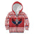 Personalized Serbia Christmas Kid Hoodie Double-Headed Eagle - Red Version - Wonder Print Shop